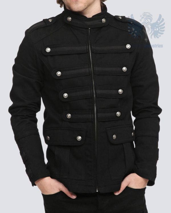 black-gothic-steampunk-army-military-uniform-style-pea-coat-jacket
