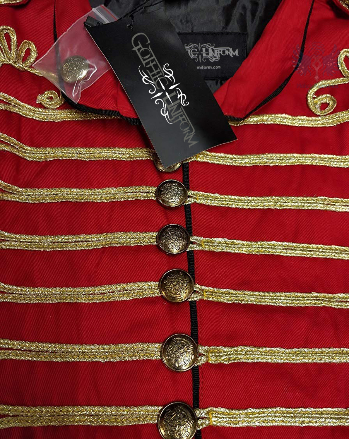red-gold-officer-military-drummer-parade-jacket-closeup