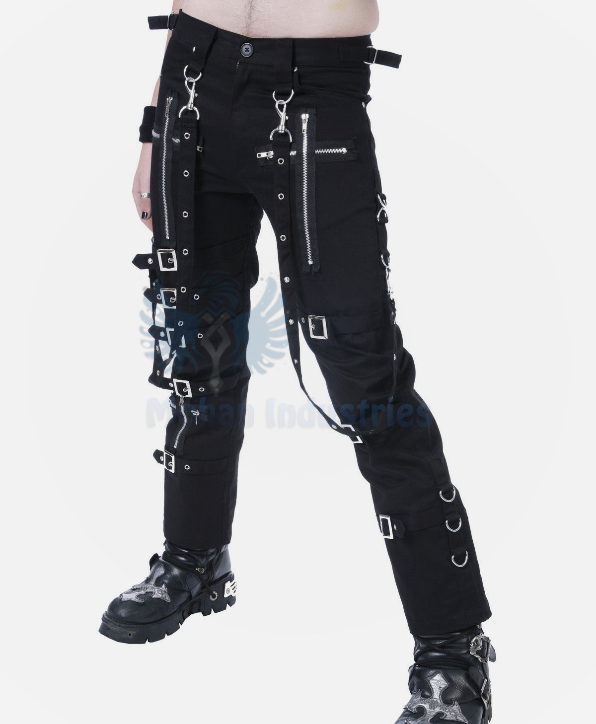 mi-419i-black-buckle-zips-chains-straps-trousers-pants-cyber-goth-rave